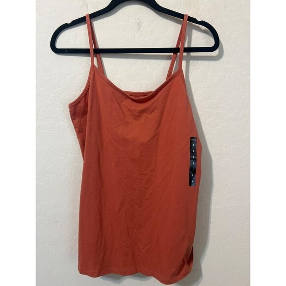 Torrid Sz 1 (US 14/16 1X) Burnt Orange Spaghetti Strap Camisole Tank Top - Picture 1 of 7